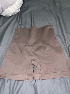 High-Waist Brown Women’s Stretch Shorts